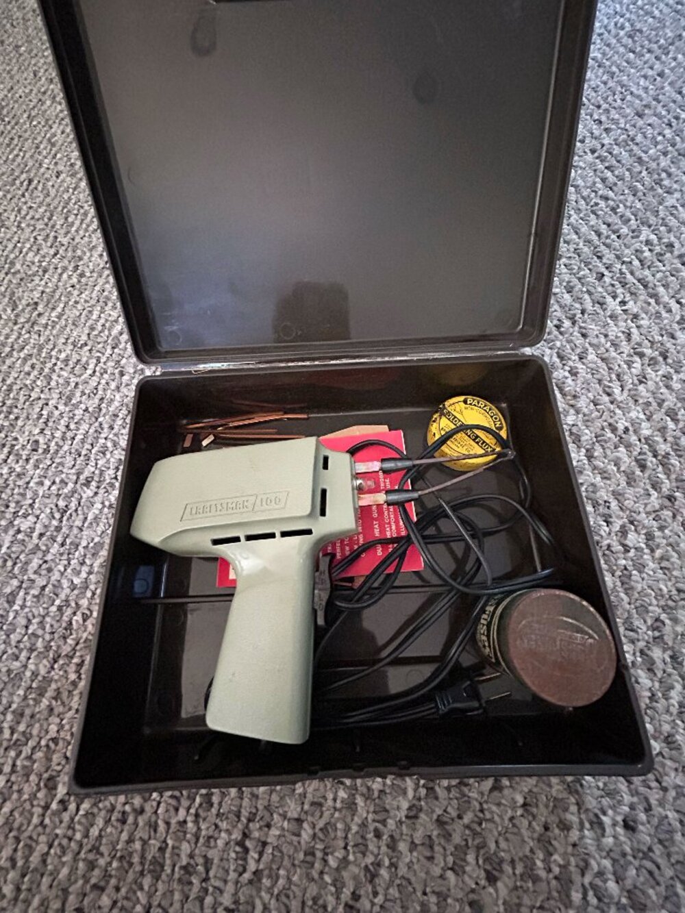 Sears Craftsman 100 Dual-heat Electric Soldering Gun in case Excellent Condition